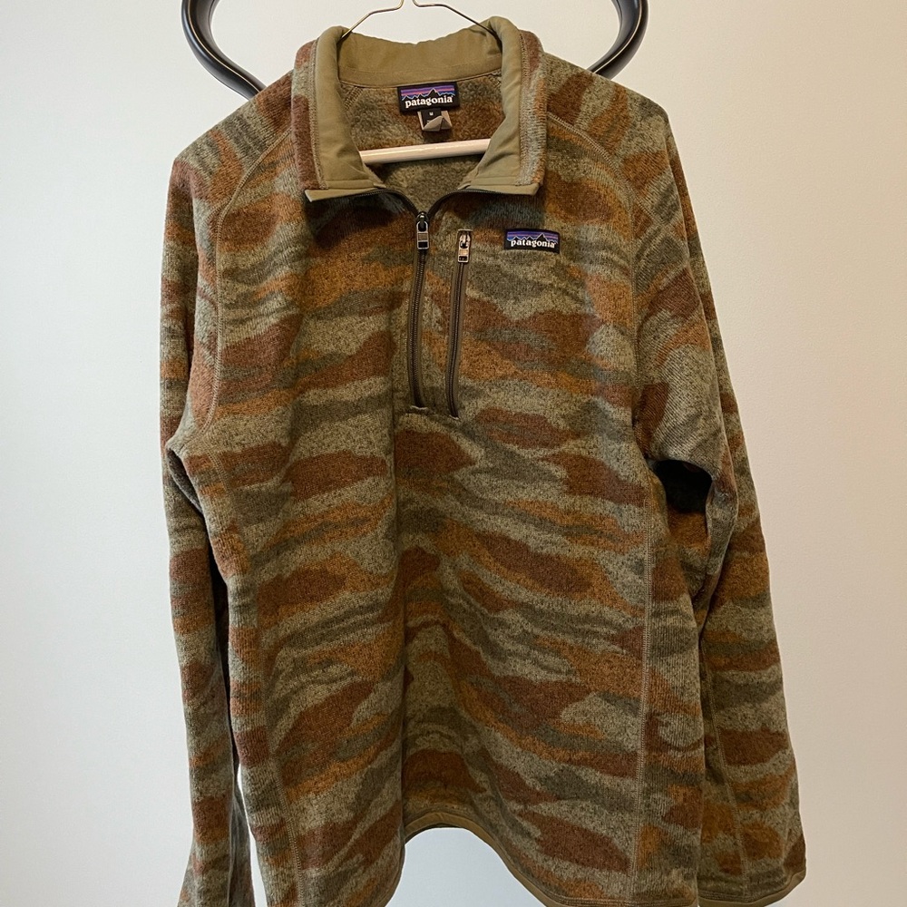 Camo Patagonia Quarter Zip